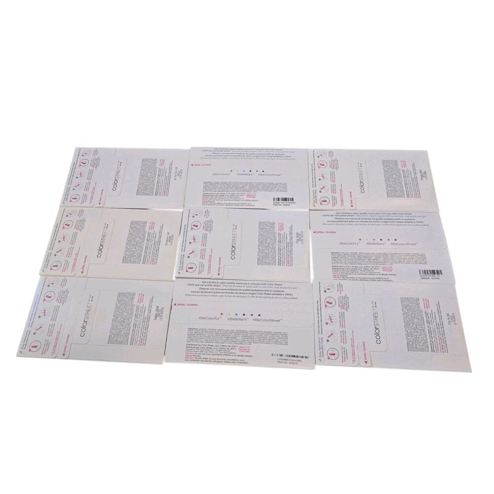 Lot‎ of 9 Color Street Nail Polish Strips 100% Real Polish Mix Sealed - Picture 5 of 6